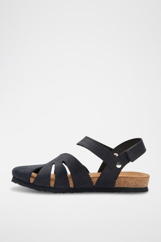 Sandalias de nobuk Evelyn - Negro - Diseño estrecho