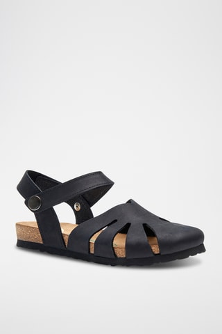 Sandalias de nobuk Evelyn - Negro - Diseño estrecho
