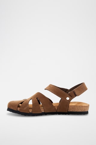 Sandalias de nobuk Evelyn - Marrón - Diseño estrecho