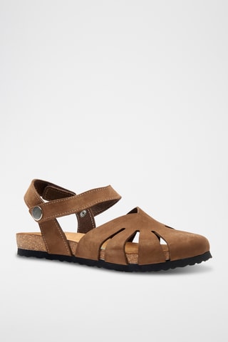 Sandalias de nobuk Evelyn - Marrón - Diseño estrecho