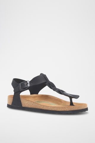 Sandalias de nobuk Grizeln - Negro - Diseño ancho