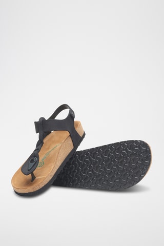 Sandalias de nobuk Grizeln - Negro - Diseño ancho