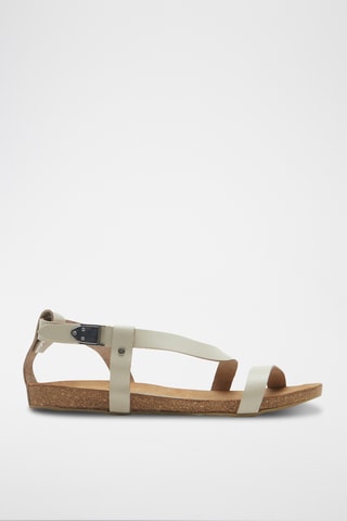 Sandalias de piel napa Grady - Beige - Diseño estrecho