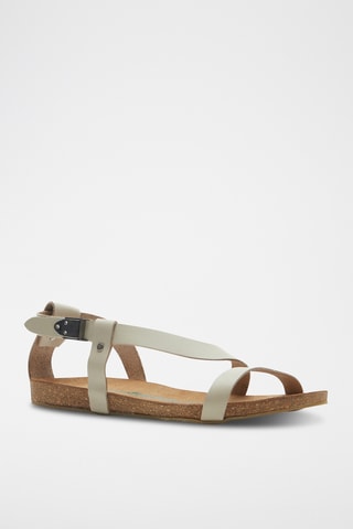 Sandalias de piel napa Grady - Beige - Diseño estrecho