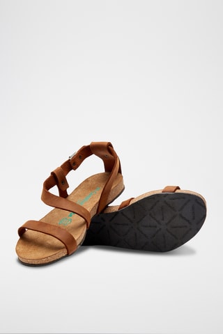 Sandalias de piel Grady - Marrón - Diseño estrecho