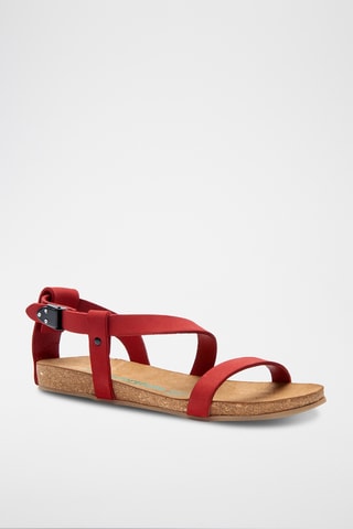 Sandalias de nobuk Grady - Rojo - Diseño estrecho