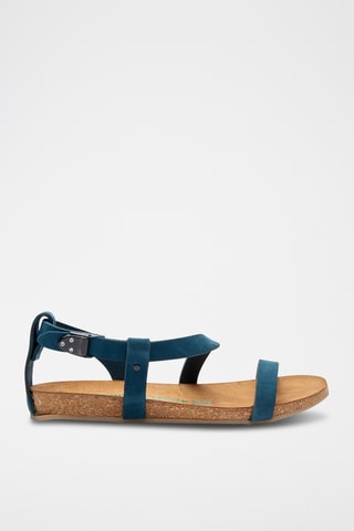 Sandalias de nobuk Grady - Azul marino - Diseño estrecho