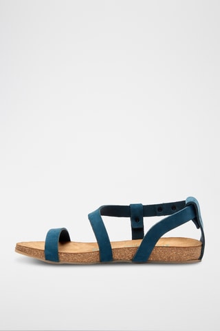 Sandalias de nobuk Grady - Azul marino - Diseño estrecho