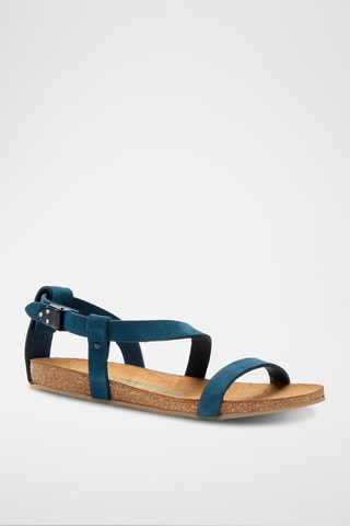 Sandalias de nobuk Grady - Azul marino - Diseño estrecho