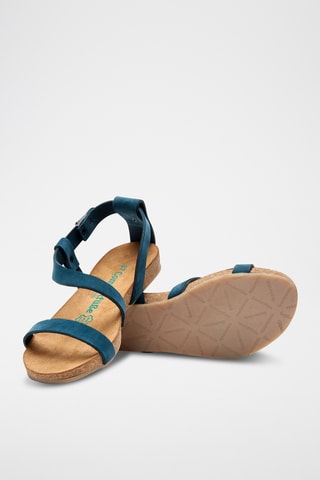 Sandalias de nobuk Grady - Azul marino - Diseño estrecho