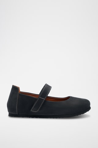 Babies de nobuk Mila - Negro - Diseño estrecho
