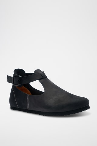 Salomés de nobuk Rigi - Negro - Diseño estrecho