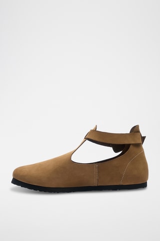 Salomés de nobuk Rigi - Beige - Diseño estrecho