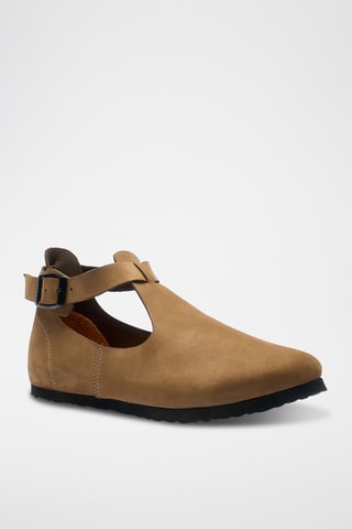 Salomés de nobuk Rigi - Beige - Diseño estrecho