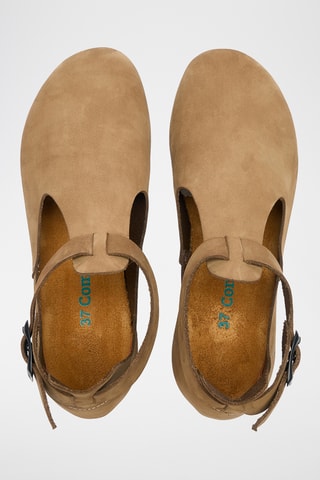 Salomés de nobuk Rigi - Beige - Diseño estrecho