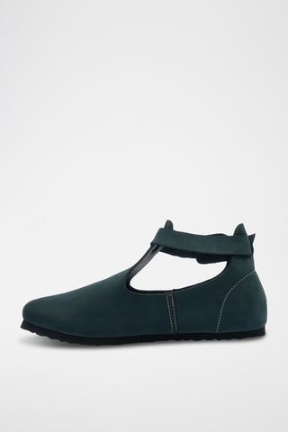 Salomés de nobuk Rigi - Azul marino - Diseño estrecho