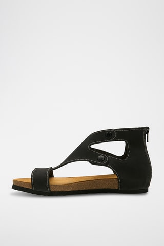 Sandalias de nobuk Vera - Negro - Diseño estrecho