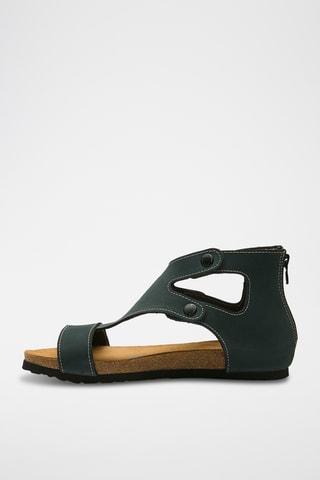 Sandalias de nobuk Vera - Azul marino - Diseño estrecho