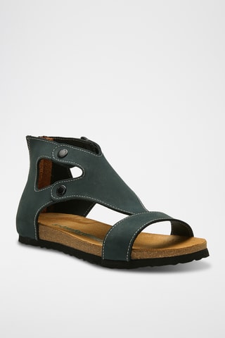 Sandalias de nobuk Vera - Azul marino - Diseño estrecho