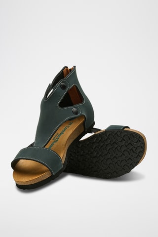 Sandalias de nobuk Vera - Azul marino - Diseño estrecho