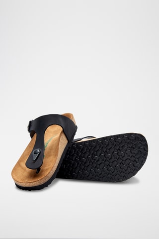Sandalias de nobuk Aliz - Negro - Diseño ancho