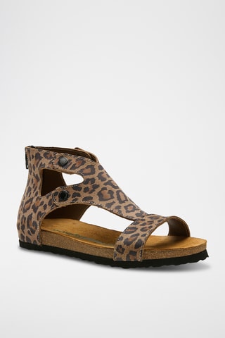 Sandalias de nobuk Vera - Beige - Diseño estrecho