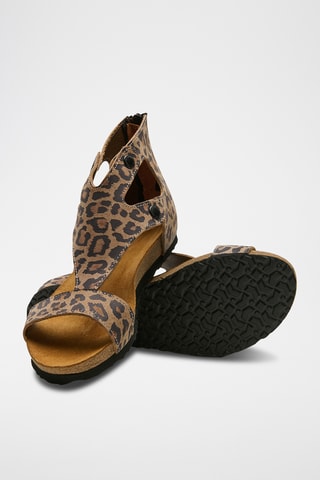 Sandalias de nobuk Vera - Beige - Diseño estrecho