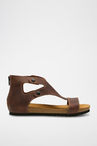 Sandalias de nobuk Vera - Marrón - Diseño estrecho