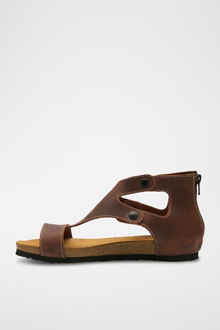 Sandalias de nobuk Vera - Marrón - Diseño estrecho