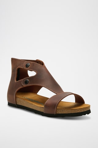 Sandalias de nobuk Vera - Marrón - Diseño estrecho