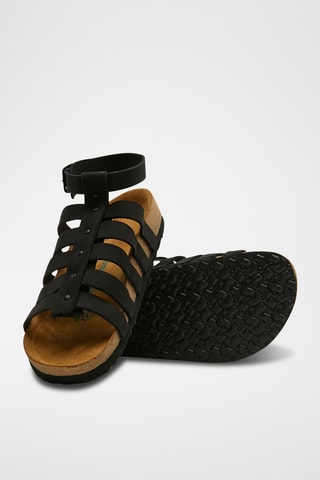 Romanas de nobuk Ares - Negro - Diseño ancho
