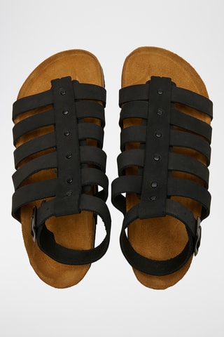 Romanas de nobuk Ares - Negro - Diseño ancho