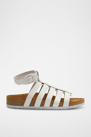 Romanas de nobuk Ares - Blanco - Diseño ancho