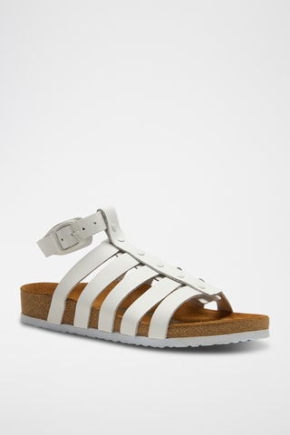 Romanas de nobuk Ares - Blanco - Diseño ancho