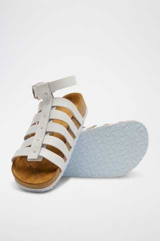 Romanas de nobuk Ares - Blanco - Diseño ancho