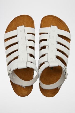 Romanas de nobuk Ares - Blanco - Diseño ancho