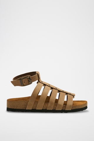 Romanas de nobuk Ares - Beige - Diseño ancho