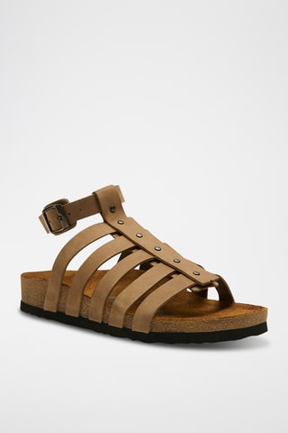Romanas de nobuk Ares - Beige - Diseño ancho