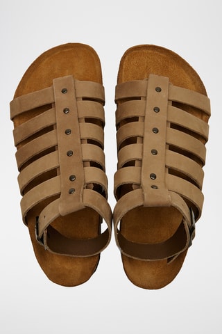 Romanas de nobuk Ares - Beige - Diseño ancho
