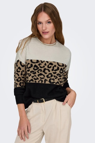 Pull - Ecru et noir