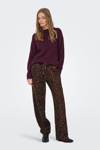 Pantalon regular - Marron