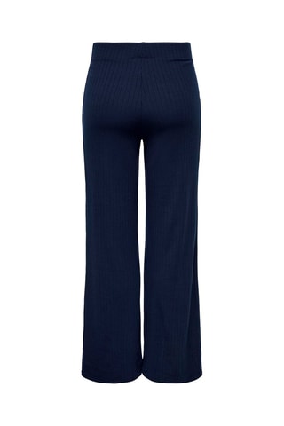 Pantalon loose taille haute - Bleu nuit