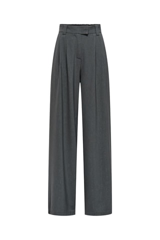 Pantalon taille haute - Gris foncé