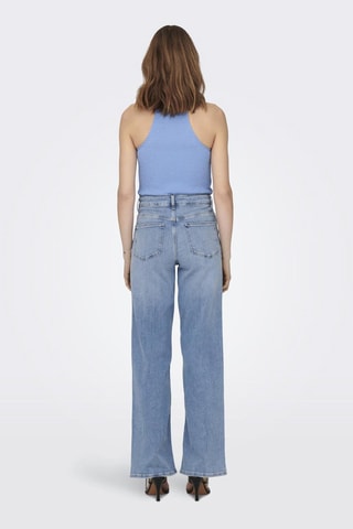 Jean wide legs  en coton biologique - Bleu