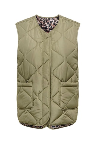 Veste réversible sans manches - Kaki