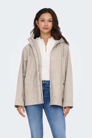 Imperméable à capuche - Beige