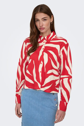 Chemisier regular - Rouge