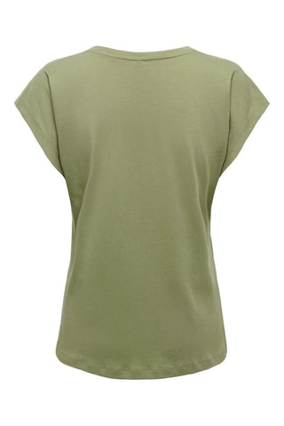 T-shirt en coton biologique - Vert olive