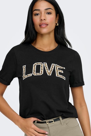 T-shirt en coton biologique - Noir