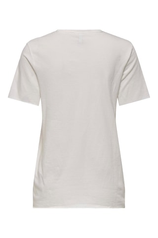 T-shirt regular en coton biologique - Blanc